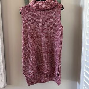 NWT Miracle sleeveless Red Maroon Sweater size m/l